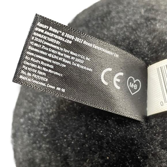 Angry Birds Plush Black Bomb Stuffed Animal 3rd Gen 2010 NO SOUND Decor 6" - Picture 8 of 10